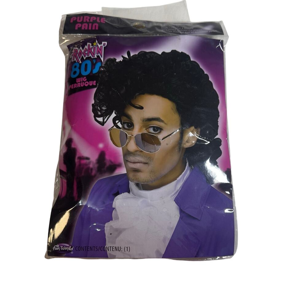 Purple Rain Rockin' 80s Wig